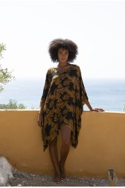 PONCHO SHORT PALM SUNSET IND/SIA